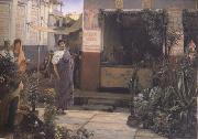 Alma-Tadema, Sir Lawrence The Flower Market (mk23) Spain oil painting artist